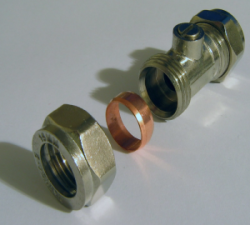 How do plumbing olives and compression fittings work?